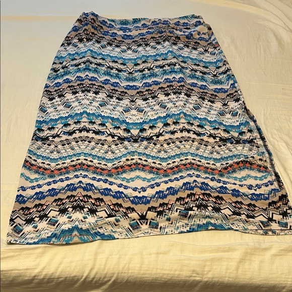 Passport Dresses & Skirts - Passport Multicolor Patterned Maxi Skirt w/side split